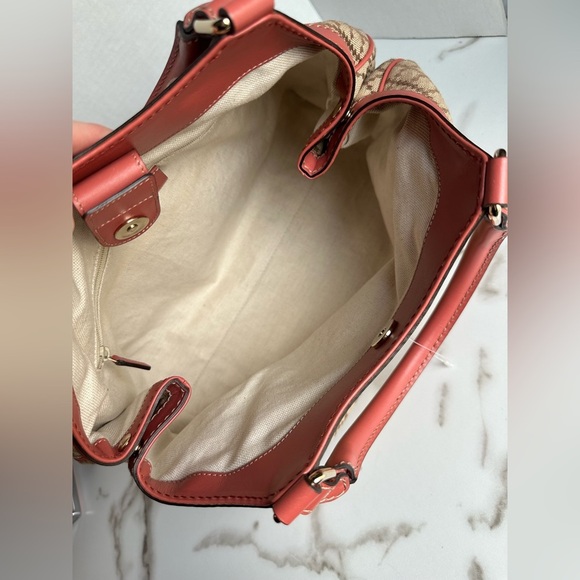 Authentic Gucci Diamante Sukey Canvas Tote Bag Brown - Picture 11 of 13